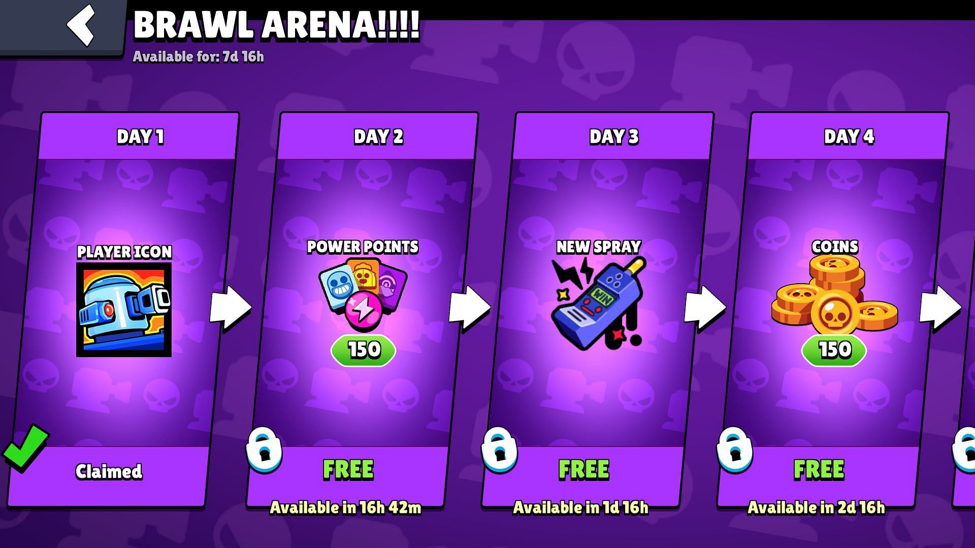 Brawl Arena rewards (Image via Supercell)